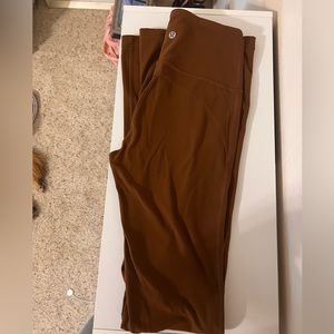 Lululemon groove pant flare size 2 *Nulu roasted brown *like new